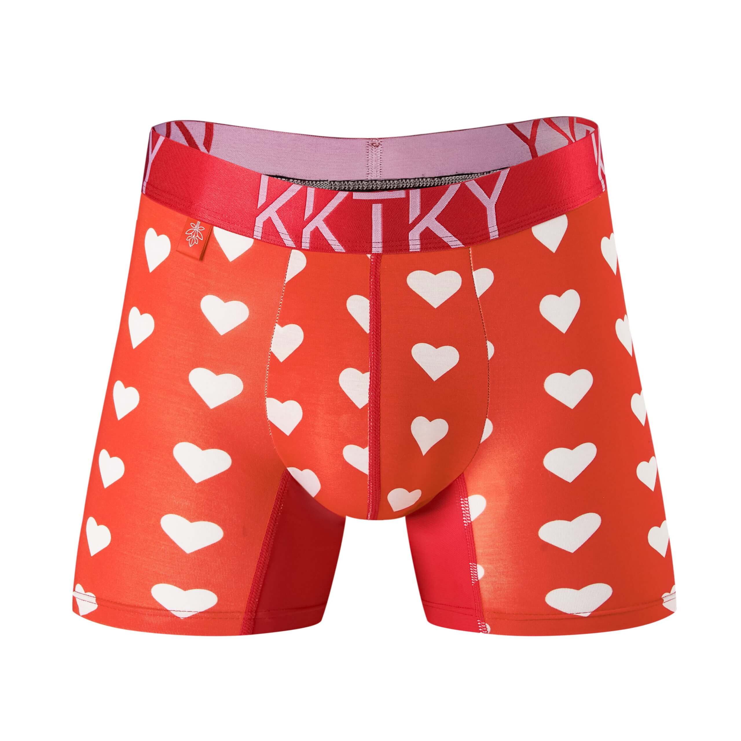 Pánské boxerky KKTKY Trunks Rajská láska Srdíčkové 1 Pánské boxerky KKTKY Trunks Rajská láska Srdíčkové