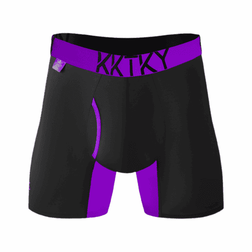 Pánské boxerky KKTKY Briefs Goliášovy švestky Neonová fialová
