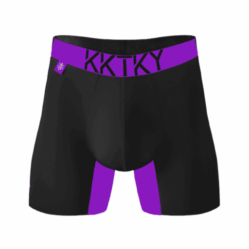 Pánské boxerky KKTKY Trunks Goliášovy švestky Neonová fialová
