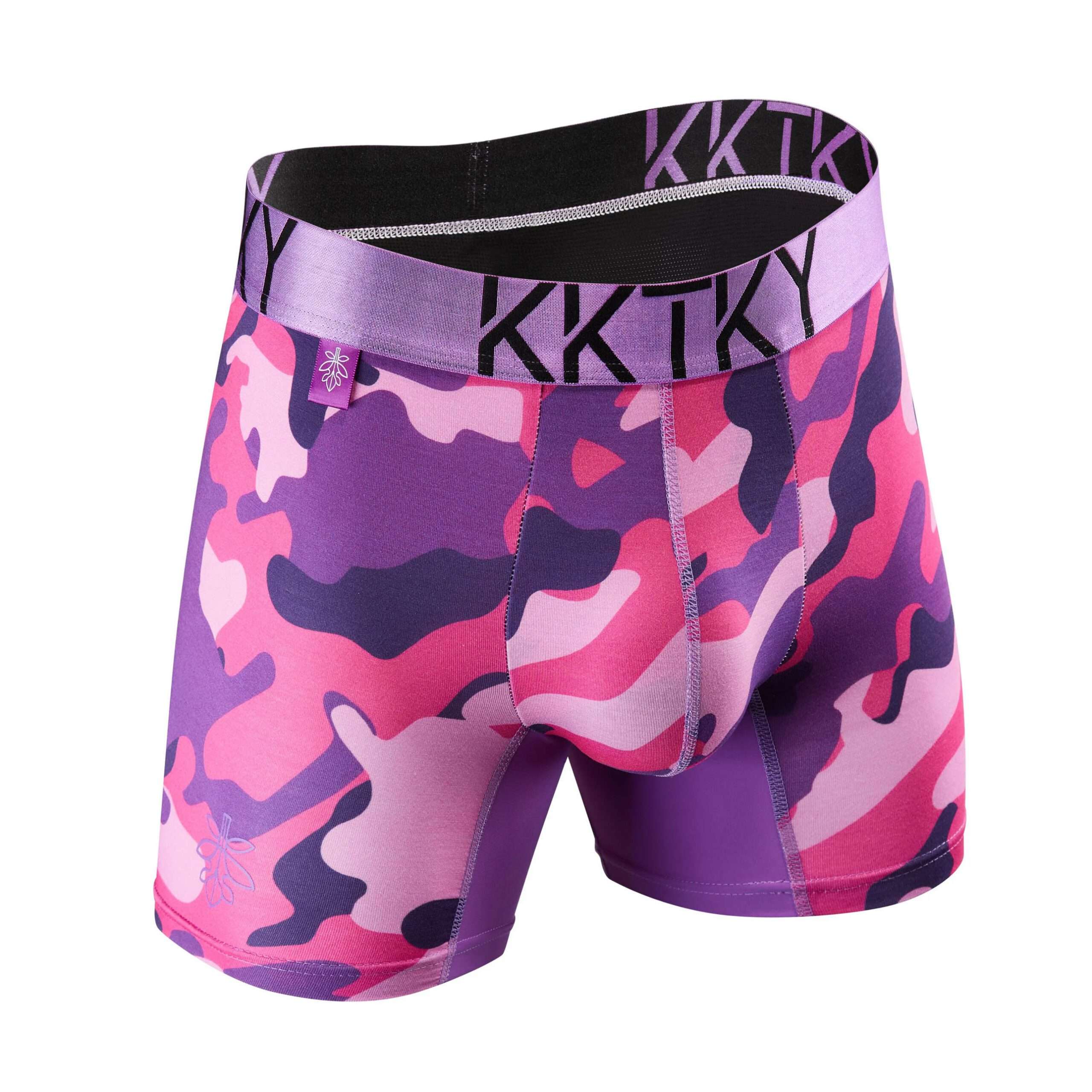 Pánské boxerky KKTKY Trunks Jidášův polibek Maskáčové fialovorůžové 2 Pánské boxerky KKTKY Trunks Jidášův polibek Maskáčové fialovorůžové - Obrázek 2
