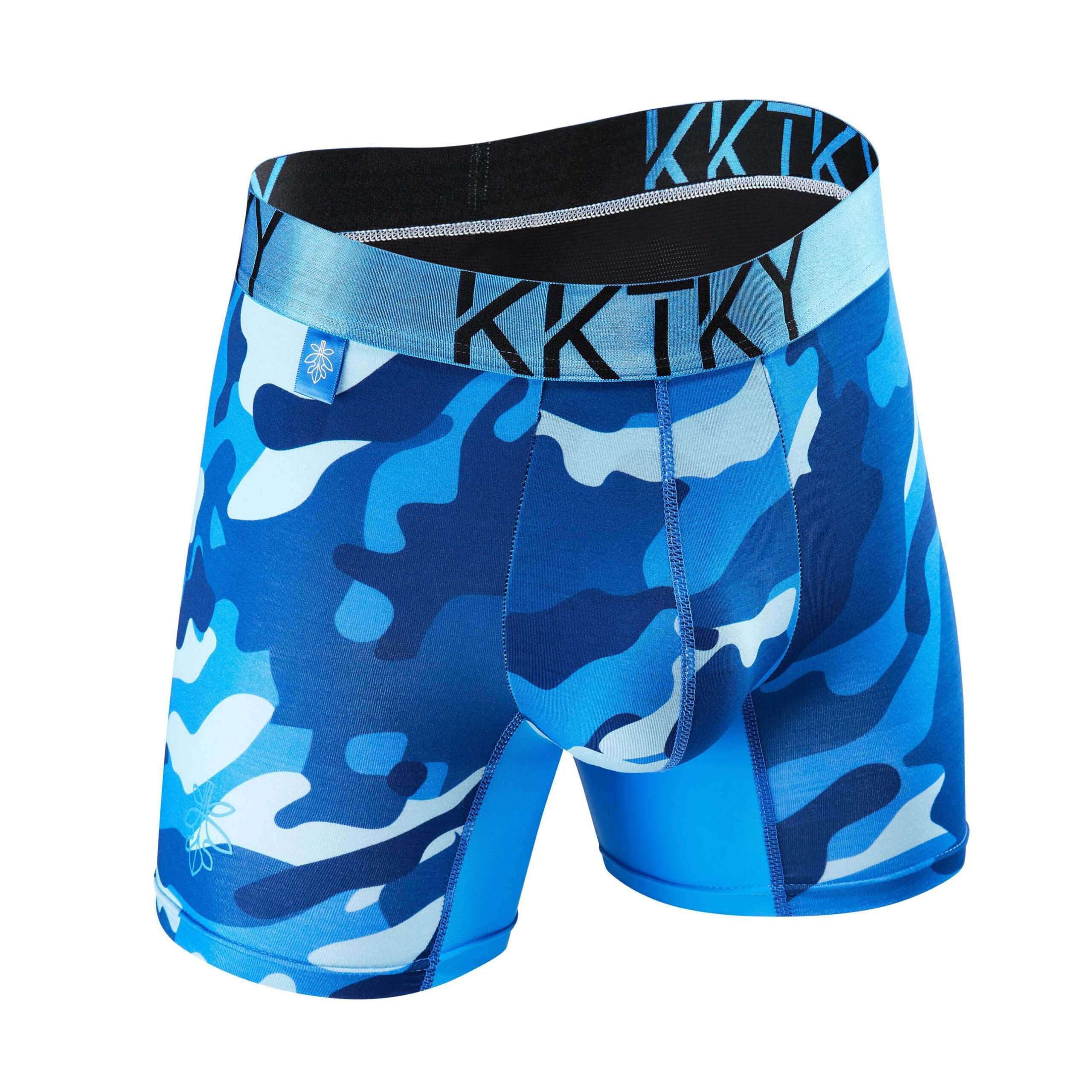 Pánské boxerky KKTKY Trunks Jidášova vina Maskáčové modré 2 Pánské boxerky KKTKY Trunks Jidášova vina Maskáčové modré - Obrázek 2