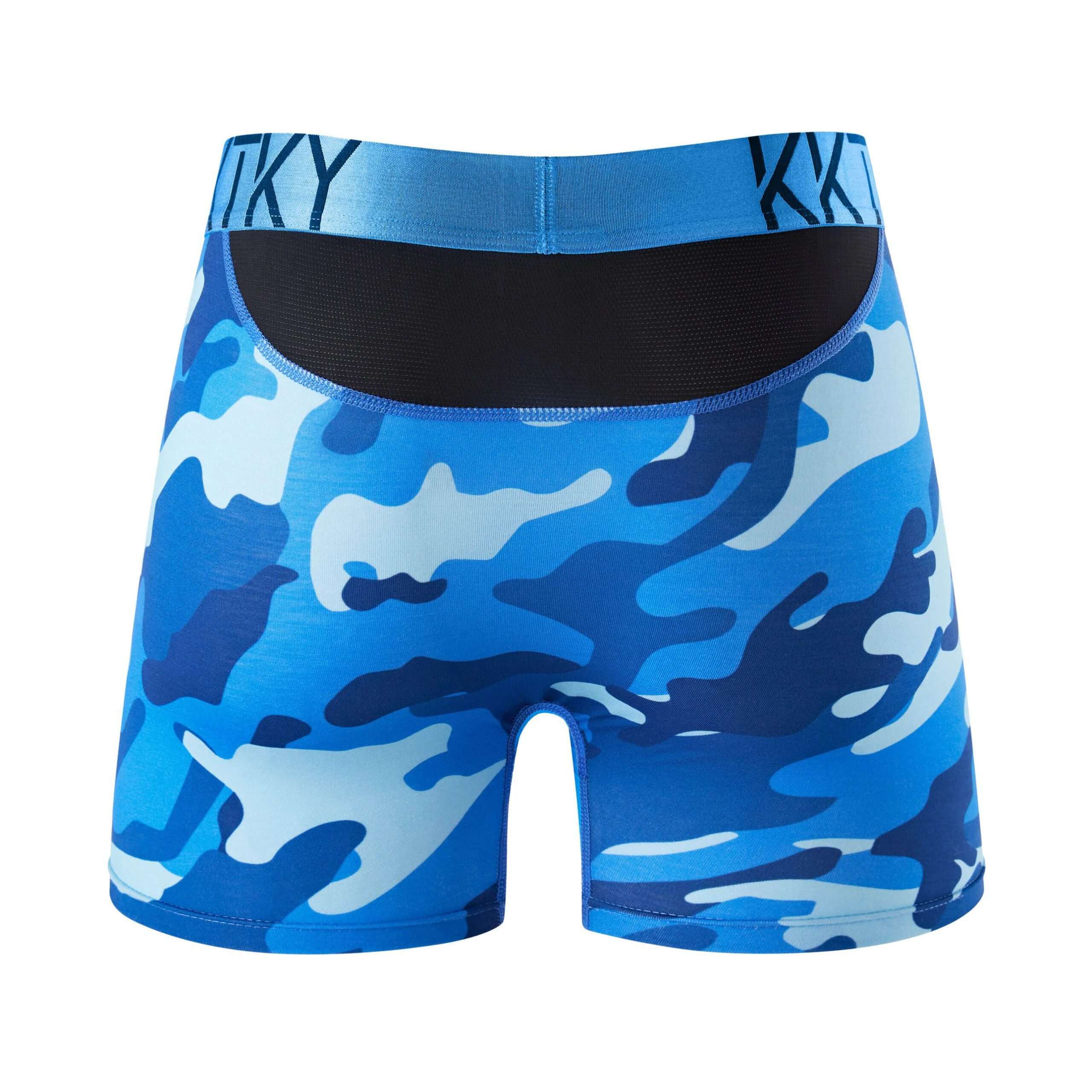 Pánské boxerky KKTKY Trunks Jidášova vina Maskáčové modré 4 Pánské boxerky KKTKY Trunks Jidášova vina Maskáčové modré - Obrázek 4