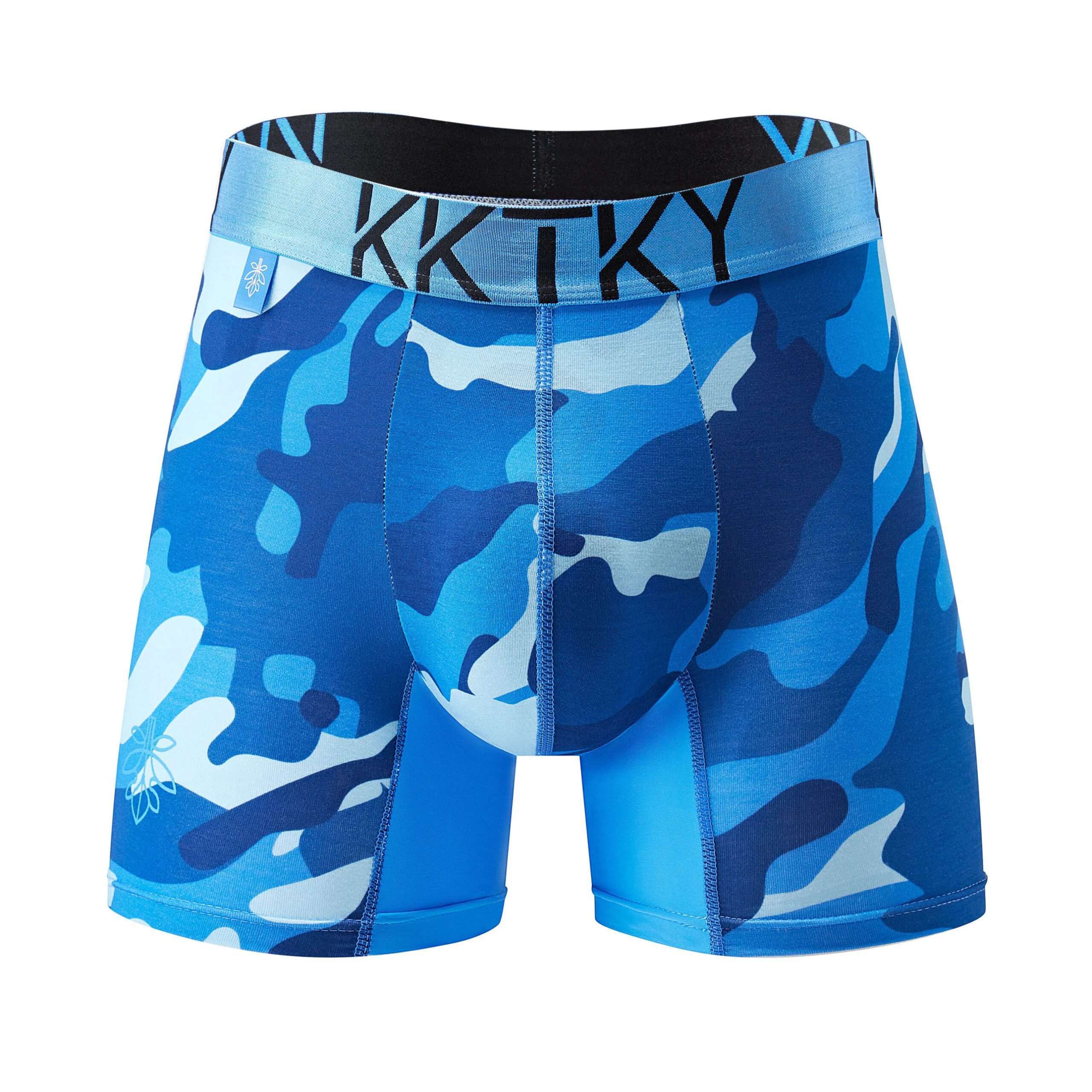 Pánské boxerky KKTKY Trunks Jidášova vina Maskáčové modré 1 Pánské boxerky KKTKY Trunks Jidášova vina Maskáčové modré